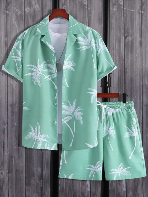 Mi Rey Vacation mood men beach shorts set