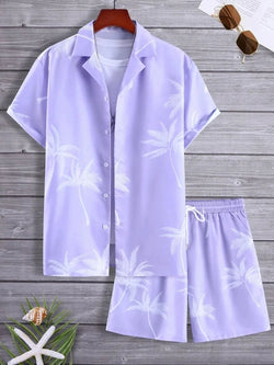 Mi Rey Vacation mood men beach shorts set