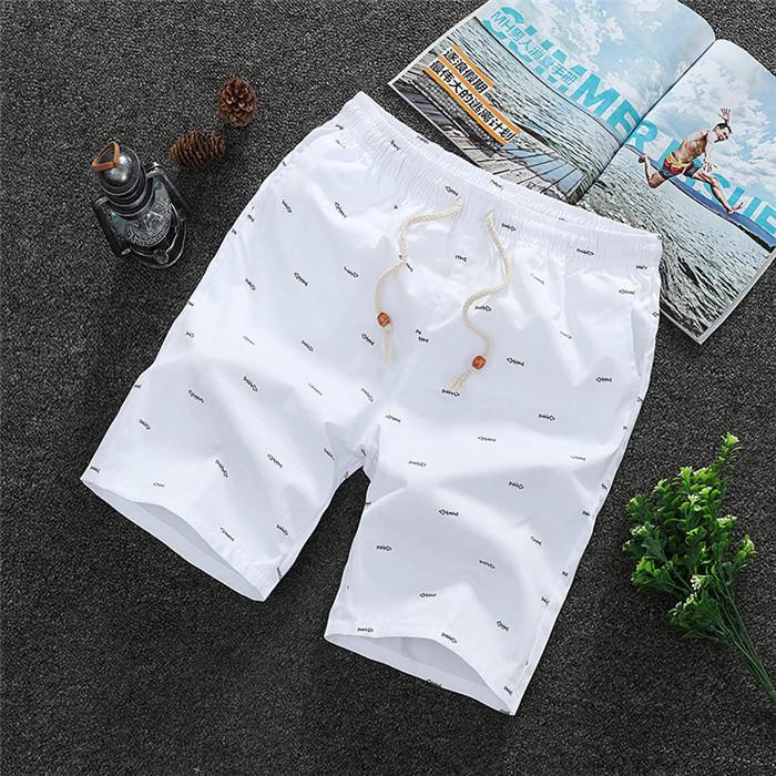 2025 Men's Shorts Casual Simple Short Pants Knee Length Teen Fashion