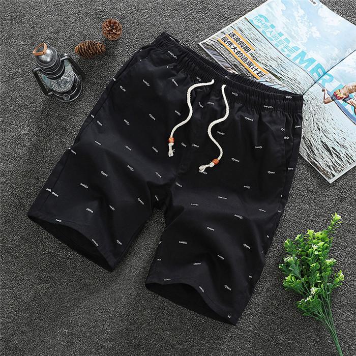 2025 Men's Shorts Casual Simple Short Pants Knee Length Teen Fashion