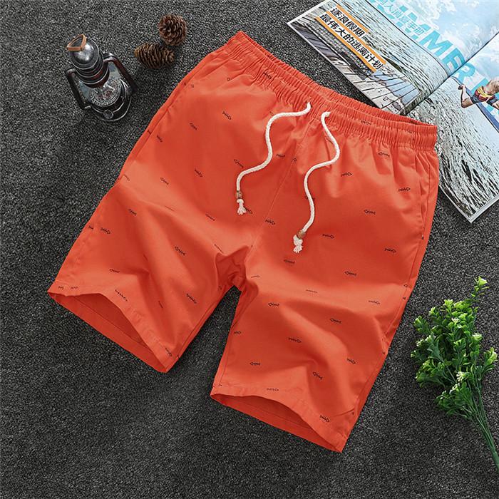 2025 Men's Shorts Casual Simple Short Pants Knee Length Teen Fashion